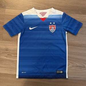 Nike USA National Team 2015/16 Soccer Jersey Youth Size XS Blue/White Gradient